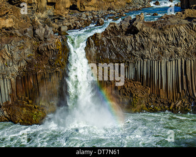 Aldeyjarfoss cascade Stock Photo