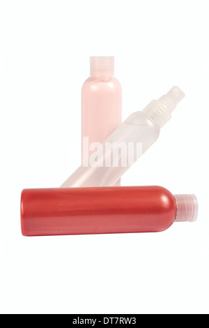 Plastic Spray Bottles isolated on white background Stock Photo - Alamy