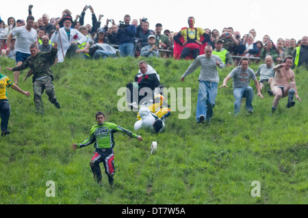 Cooper's Hill cheese rolling race Stock Photo - Alamy