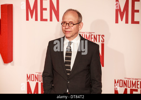 Leicester Square, London, UK 11th February 2014, The UK premiere of The Monuments Men, George Clooney, Credit: Richard Soans/Alamy Live News Stock Photo