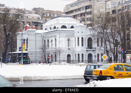 Bucharest Museum – Şuţu Palace built during the period of 1833-1834, in the neo-Gothic style, with elements of Romanic style Stock Photo