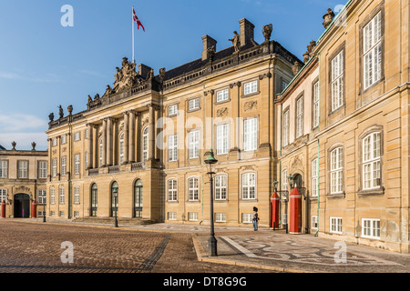 Amalienborg Palace, Copenhagen, Denmark Stock Photo