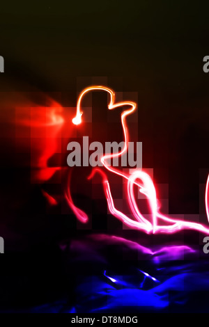 Abstract light blur glowing background Stock Photo