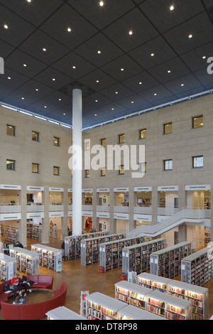 Malmo City Library, Malmo, Sweden. Architect: Henning Larsen Architects, 1999. Stock Photo