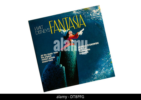 The music from the 1940 Walt Disney film Fantasia released as a stereo version by Buena Vista Records. Stock Photo
