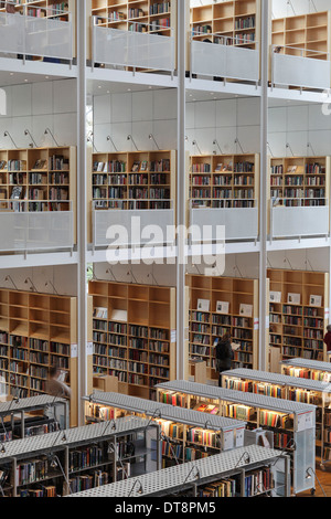 Malmo City Library, Malmo, Sweden. Architect: Henning Larsen Architects, 1999. Stock Photo