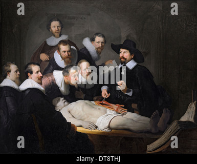 The Anatomy Lesson of Dr. Nicolaes Tulp, 1632. Artist: Rembrandt van Rhijn (1606-1669) Stock Photo