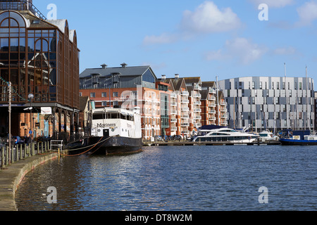 Waterfront, Ipswich, Suffolk, UK. Stock Photo