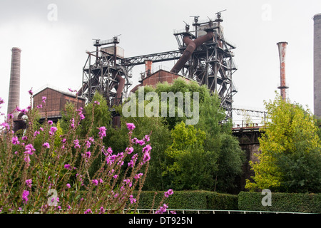Landschaftpark Duisburg Nord industry and nature Stock Photo