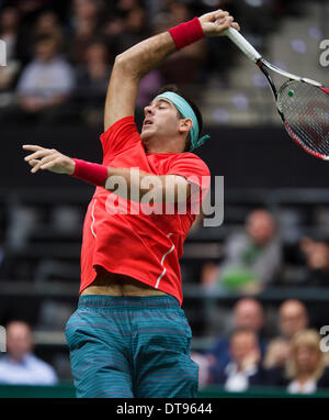 Juan-Martin Del Potro(ARG) in his match against Gael Monfils(FRA)  Credit:  Tennisimages/Henk Koster/Alamy Live News Stock Photo