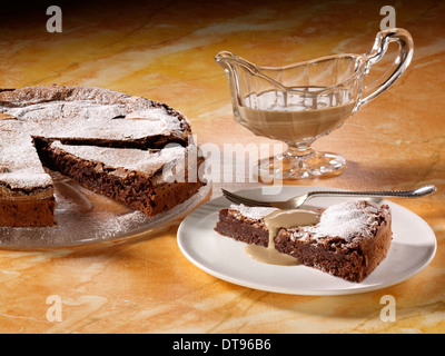 Chocolate intensity cake Stock Photo