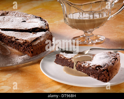 Chocolate intensity cake Stock Photo