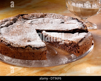 Chocolate intensity cake Stock Photo