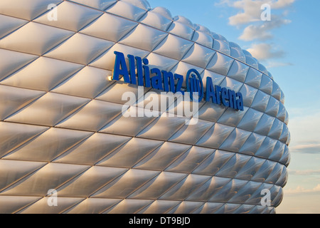 Detail of the membrane shell of the football stadium Allianz Arena in Munich, Germany. Stock Photo