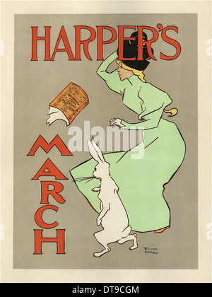 Harper's March, 1894. Artist: Penfield, Edward (1866-1925) Stock Photo