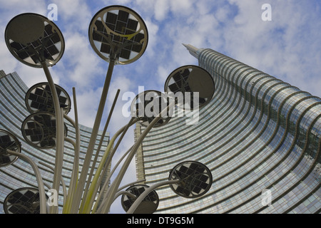 Milan's Piazza Gae Aulenti Modern buildings Stock Photo