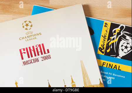 Champions League Final 2008 Programme Stock Photo - Alamy