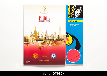 Champions League Final 2008 Programme Stock Photo - Alamy