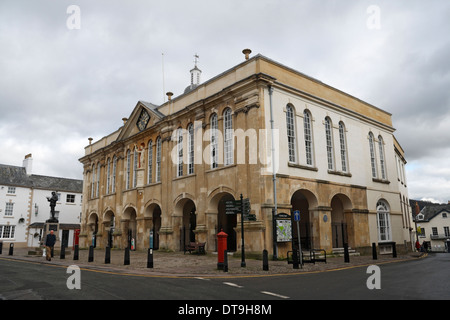 The Shire Hall in Agincourt Square Monmouth Wales UK grade I listed building Stock Photo