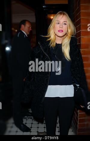 London, UK. 12th Feb, 2014. Guests arrives at the Claudie Pierlot UK launch party at Pertwee, Anderson & Gold on February 12, 2014 in London, England. Photo by Credit: See Li/Alamy Live News Stock Photo