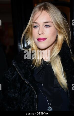 London, UK. 12th Feb, 2014. Guests arrives at the Claudie Pierlot UK launch party at Pertwee, Anderson & Gold on February 12, 2014 in London, England. Photo by Credit: See Li/Alamy Live News Stock Photo