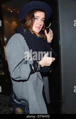 London, UK. 12th Feb, 2014. Guests arrives at the Claudie Pierlot UK launch party at Pertwee, Anderson & Gold on February 12, 2014 in London, England. Photo by Credit: See Li/Alamy Live News Stock Photo