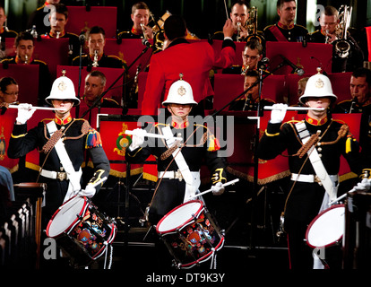 The Corp of Drums, Royal Marines Band Stock Photo