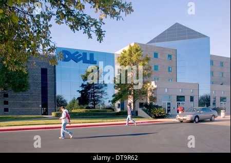 Headquarters of Dell Computer in Round Rock, TX, founder Michael Dell worked to revert back to private company Stock Photo
