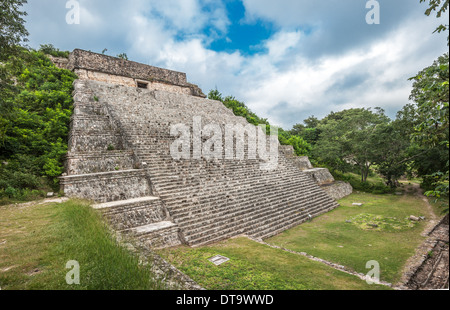 The great pyramid in Uxmal, Yucatan, Mexico Stock Photo