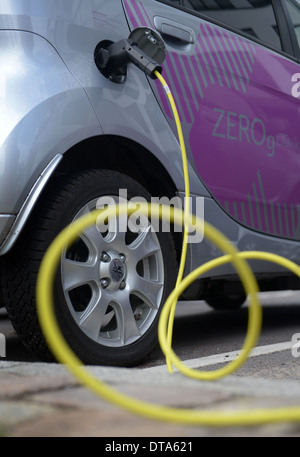 Berlin, Germany, C-Zero electric car in Citroen's Multi City Stock Photo