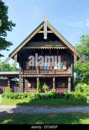Potsdam, Dorf Russische Kolonie Alexandrowka, Holzhaus Nr. 12 Stock Photo