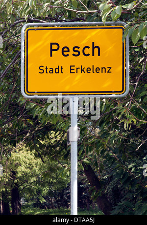 Erkelenz, Ortsteil Pesch vor Zerstörung durch den Braunkohletagebau Garzweiler Stock Photo