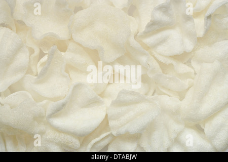 Chinese Prawn Crackers a good oriental restaurant menu background Stock Photo