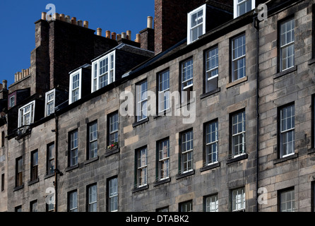 Edinburgh, Kaufmannshäuser am Lawnmarket Stock Photo