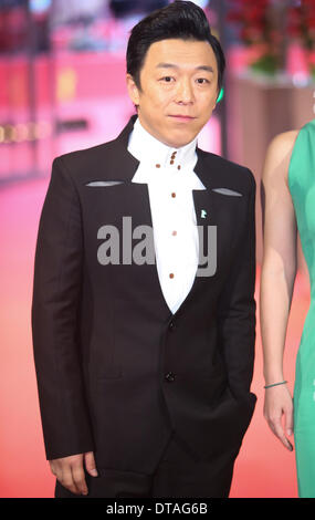 Berlin, Germany. 13th Feb, 2013. Actor Huang Bo arrives on the red carpet for the premiere of the movie 'No Man's Land' at the 64th Berlinale International Film Festival in Berlin, Germany, on Feb. 13, 2013. Credit:  Zhang Fan/Xinhua/Alamy Live News Stock Photo