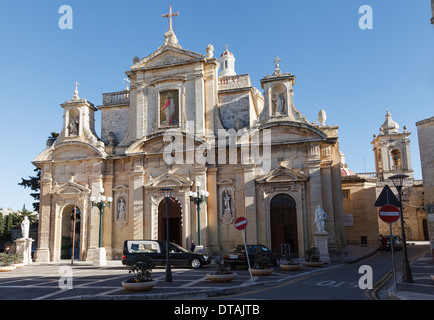 St Paul's Church, Rabat, Malta. Stock Photo