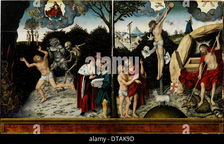 Allegory Of Law And Grace After 1529 Stock Photo Alamy   Allegory Of Law And Grace After 1529 Artist Cranach Lucas The Elder Dtak9d 