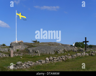 english cemetery of hanö, blekinge, sweden Stock Photo