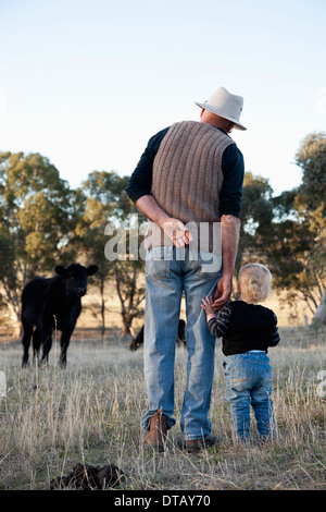 Grandfather with grandson Stock Photo