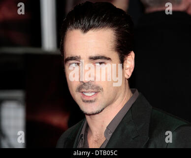 London, UK, 13th February 2014 Colin Farrell arrives at the UK Premiere of 'A New York Winter's Tale' at the Odeon Cinema at Kensington High Street in London  Credit:  MRP/Alamy Live News Stock Photo