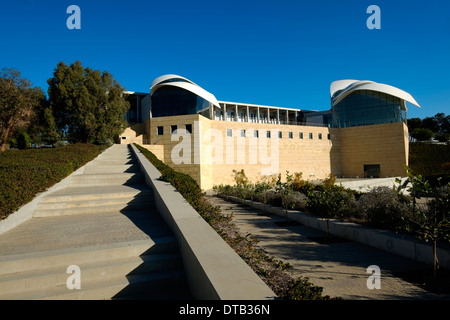 The Yitzhak Rabin Center library and research center built in memory of assassinated Israeli prime minister Yitzhak Rabin designed by the Israeli architect, Moshe Safdie in Ramat Aviv Tel Aviv Israel Stock Photo