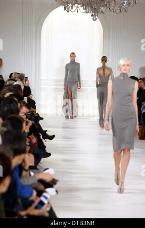 ralph lauren fall 2014 dresses 2014 Ralph Lauren Purple Label Platinum Silk Bias-Cut Gown w/ Hood main image 1