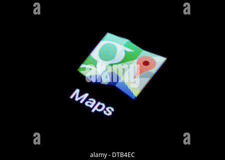 Berlin, Germany, app icon for Google Maps on a smartphone Stock Photo