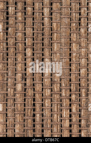 Bamboo texture background bound together in a pattern Stock Photo