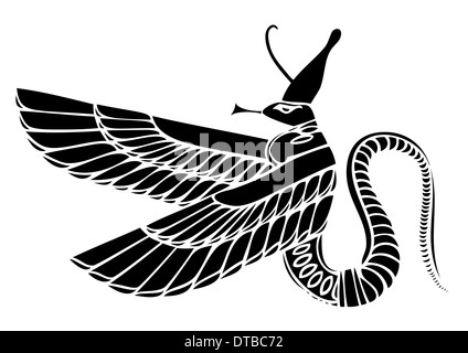 demon of ancient Egypt - dragon - mythical demon Stock Photo