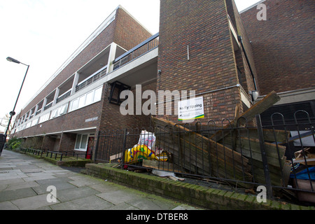 United Kingdom, London : Abandoned goods and rubbish are fly tipped on an estate in Islington, North London.