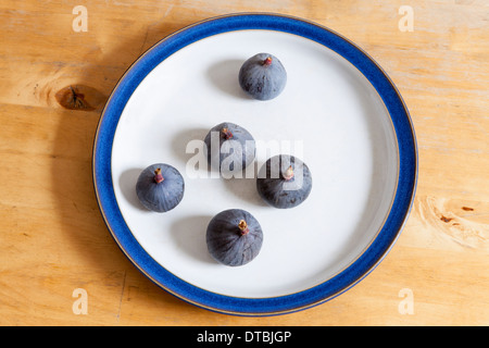Figs on a plate Stock Photo
