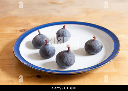 Figs on a plate Stock Photo