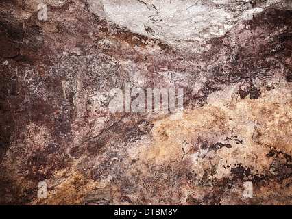 Abstract tile background, grunge brown stone texture, weathered granite, rusty seamless wallpaper Stock Photo