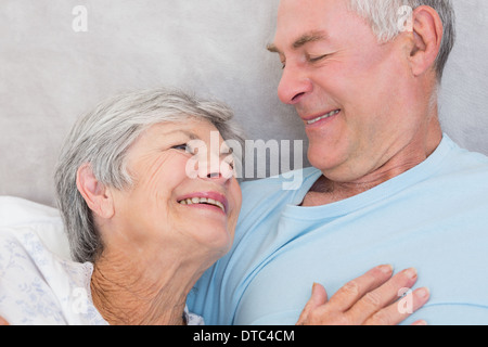 Affectionate senior couple looking at each other Stock Photo